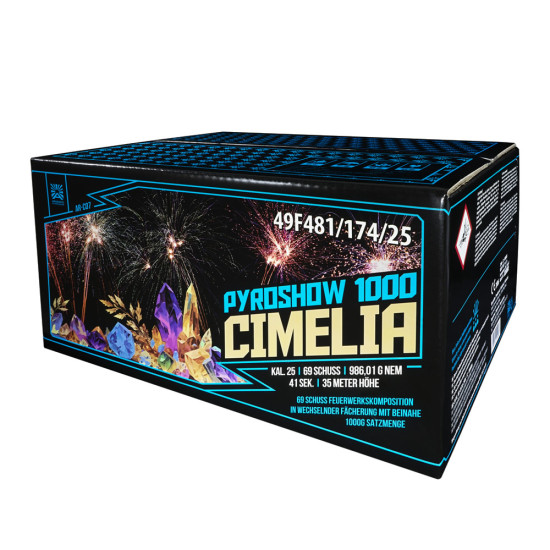 "Pyroshow 1000 Cimelia" - 69Sh 25mm Verbundfeuerwerk [Batch 2025]