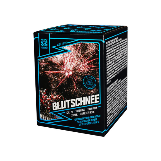 "Blutschnee" - 10Sh 25mm Silbercracker + Blutrot [Batch 2025]