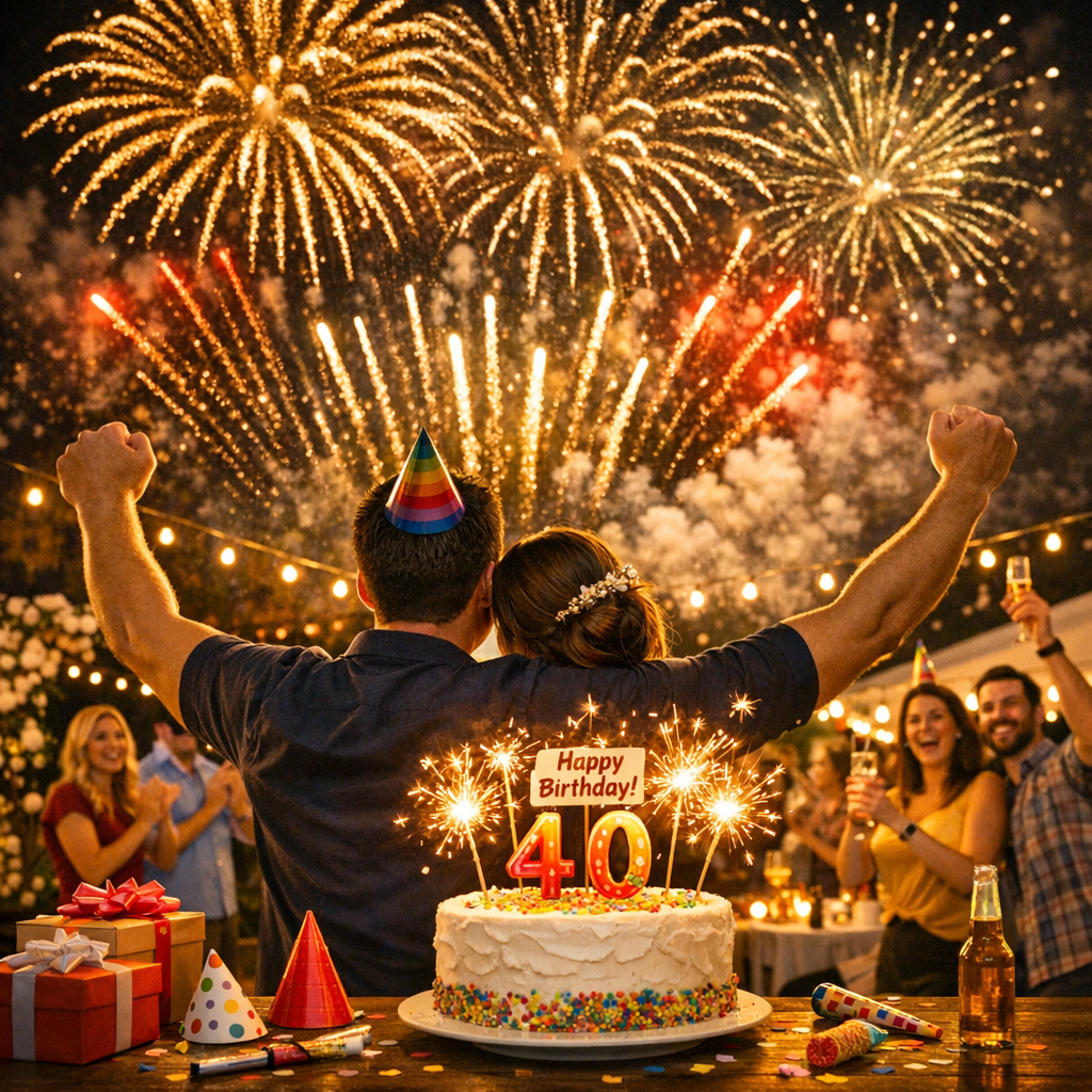 Feuerwerk Geburtstag