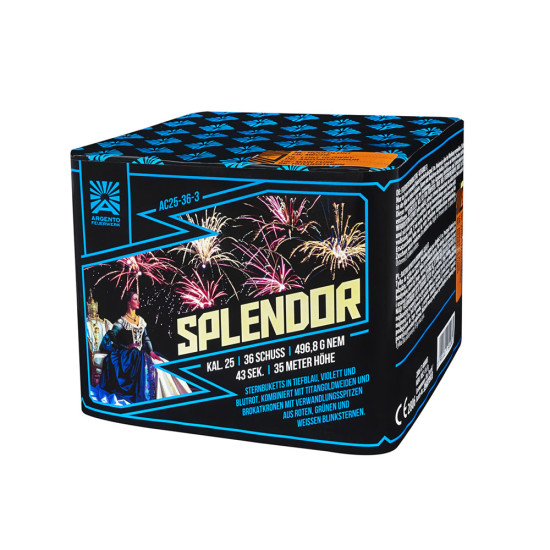 Splendor" - 36Sh 25mm Leuchtsterne + Gold mit Blinkspitzen [Batch 2025]