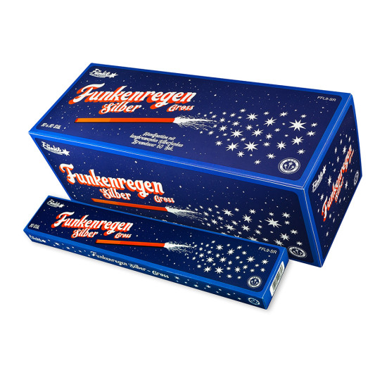 Funke Funkenregen Silber gross